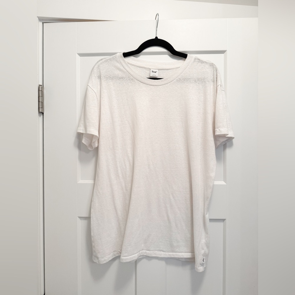 TNA White Slub T-Shirt